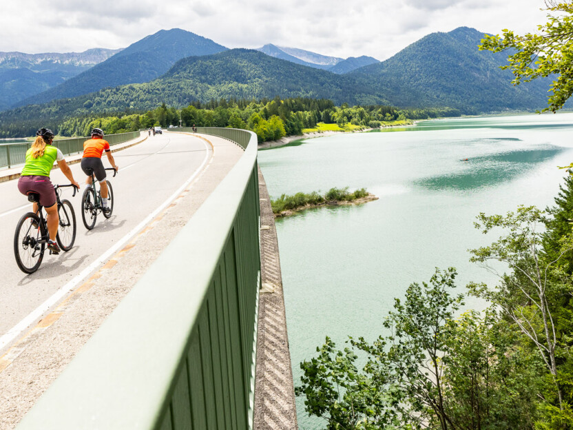 Isarradweg Abschnitt Sylvensteinsee